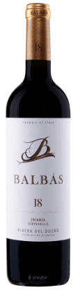 Billede af Rødvin Balbas Crianza 18