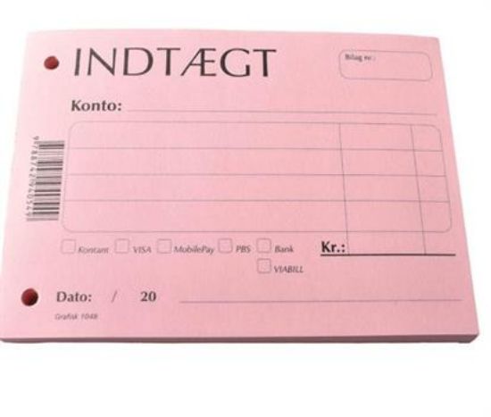 Billede af Indtægtsbilag Grafisk 1048