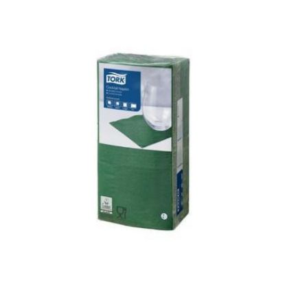 Billede af Servietter 24x24 grøn 3-lags (250)