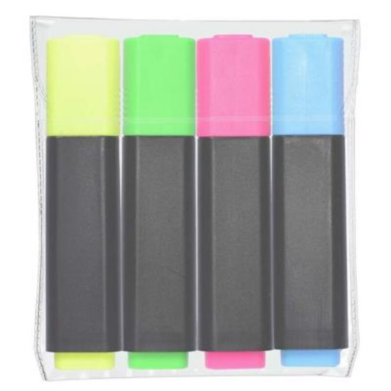 Billede af Tekstmarker Q-line assorteret 4 stk