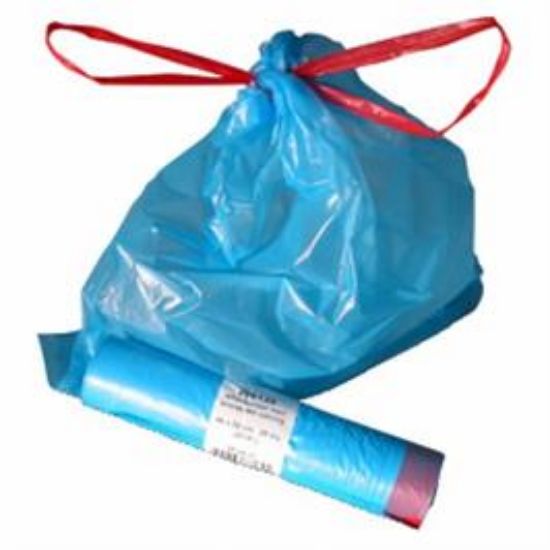 Billede af Affaldspose med løbesnor blå (20)