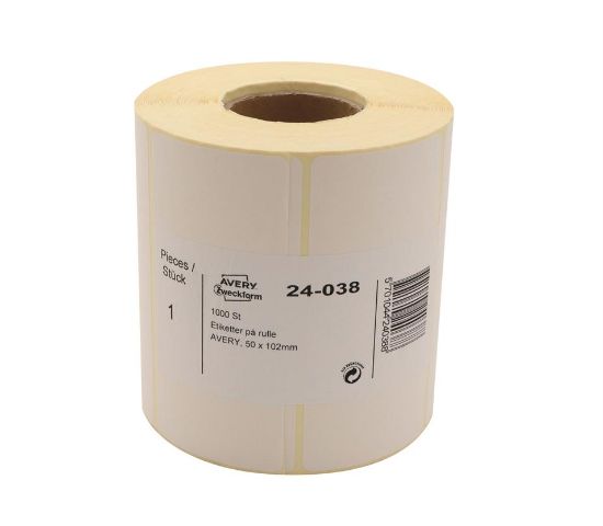 Billede af Etiket Avery 24-038 hvid 50x102mm