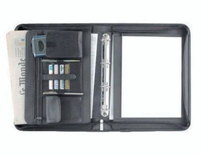 Billede af Dokumentmappe Eurostyle sort kunstlæder