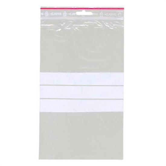 Billede af Lynlåspose 150x250mm m/ skrivefelt