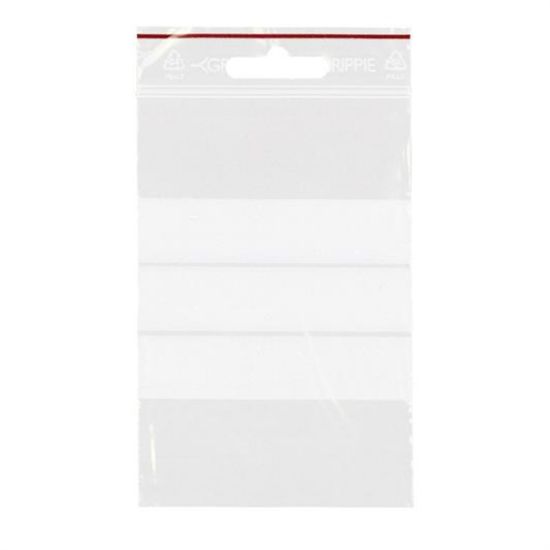 Billede af Lynlåspose 80x120mm m/ skrivefelt