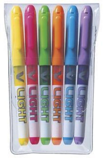 Billede af Tekstmarker Pilot V Light 6-pak
