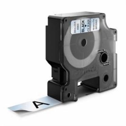 Billede af Labeltape DYMO 19mm sort/klar