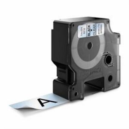 Billede af Labeltape Dymo 24mm sort/klar