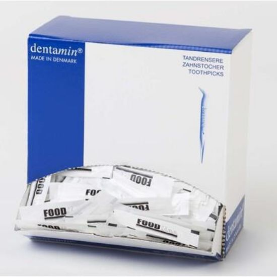 Billede af Tandstikkere plast indpakket 1200 stk.