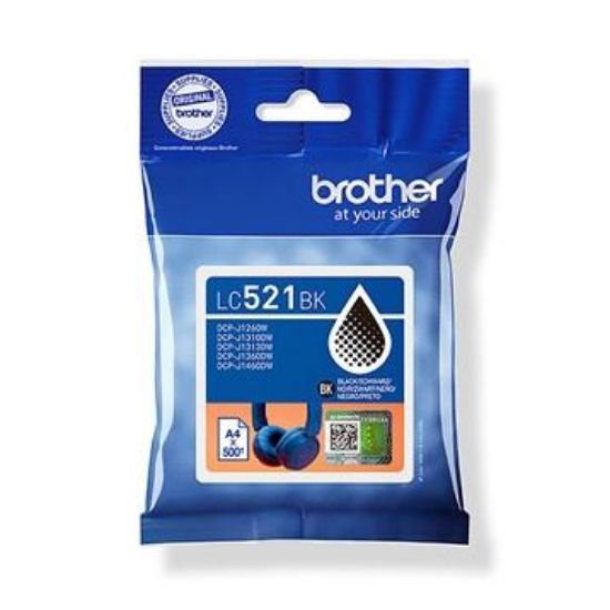 Billede af Blækpatron Brother LC521 BK