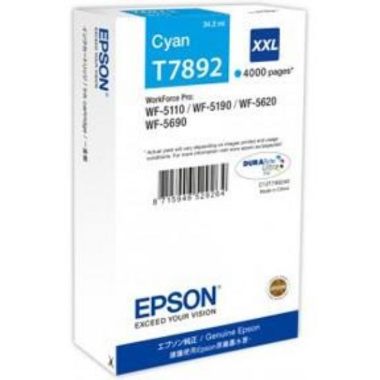 Billede af Blækpatron Epson T7892XXL C