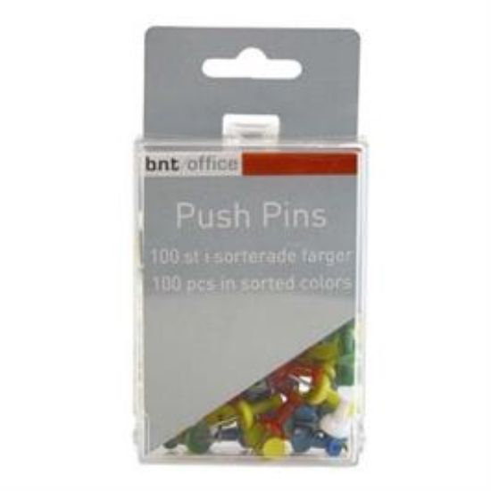 Billede af Kortnåle Push Pins assorteret (100)