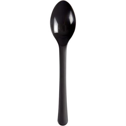 Billede af Teske plastik 14cm. koksgrå flergangs (100)
