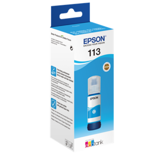 Billede af Blæk Epson 113 Cyan