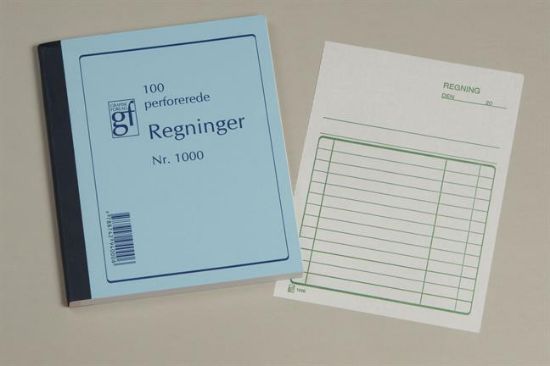 Billede af Regningsblok Grafisk 1000