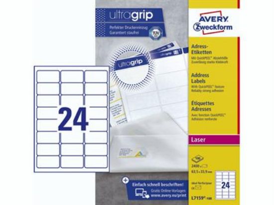 Billede af Laserlabel Avery L7159-100