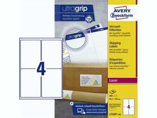 Billede af Laserlabels Avery L7169-100